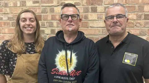 BBC Andy Hunt, Paul Milton and Abi Champion