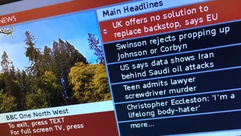 BBC BBC red button headlines