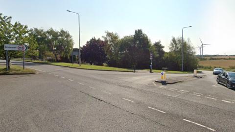 The junction of Southwell Road East and Blidworth Lane