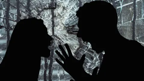 BBC Man and woman yelling at each other