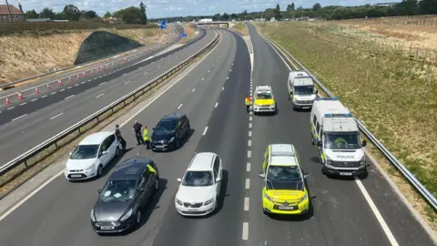 BBC M20 at junction 10a