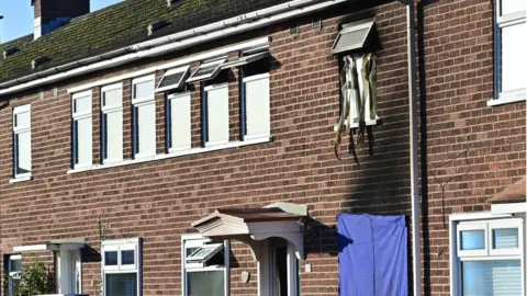 Scene of fire in east Belfast