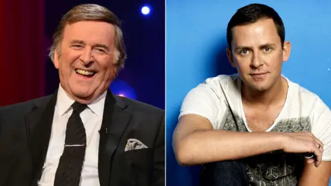 Terry Wogan and Scott Mills