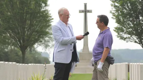 Stuart Woodward/BBC Dave Monk and Ian Hook