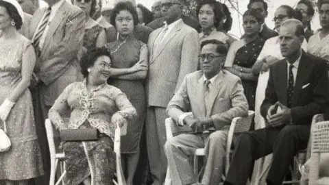 Loris Goring Singapore trip of Prince Philip in 1959. Pic: Loris Goring