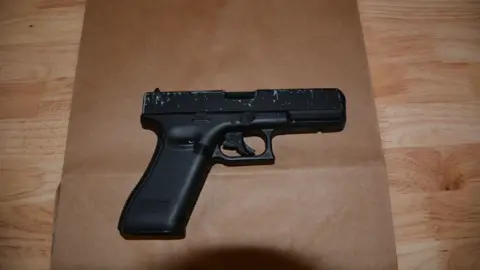 Utica Police Police released representation  of the replica handgun recovered from the scene
