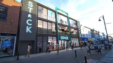 Artist's impression of the new Stack venue planned for Bishop Auckland