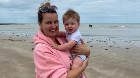 LEWIS STEEPER Oliver Steeper with his mum