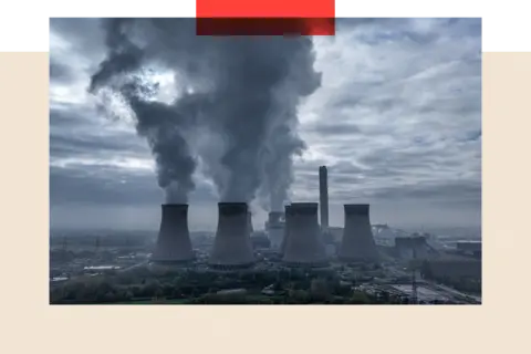 An aerial view of Drax Bio mass power station in Selby, England, on 6 November.