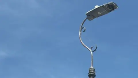 A streetlight.
