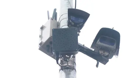 A noise camera installed on a lampost in Paignton