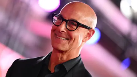 Getty Images Stanley Tucci attends the "Conclave" Headline Gala during the 68th BFI London Film Festival at The Royal Festival Hall on October 10, 2024 in London, England