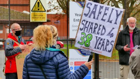 Patricia Taylor Protest held in support of Werrington fields 