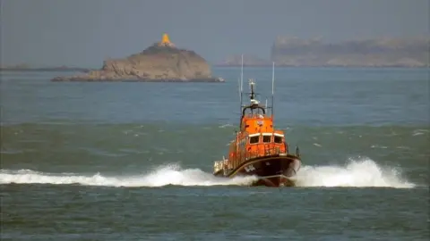 Tony Rive Alderney RNLI lifeboat the Roy Barker I