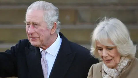 Getty Images Britain's King Charles III and Britain's Camilla, Queen Consort