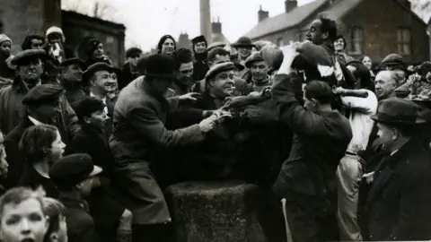 Hulton Archive/Getty Images Haxey Hood, 1938