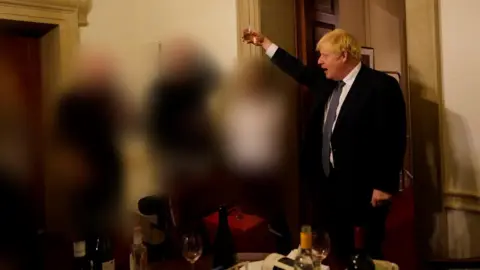 Cabinet Office Photo of Boris Johnson included in the Sue Gray report