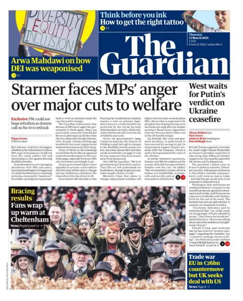  "Starmer faces MPs' anger over major cuts to welfare"