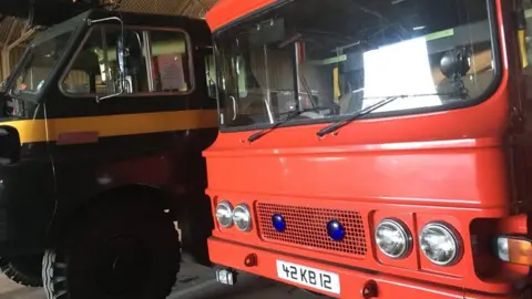 Vehicles in the museum