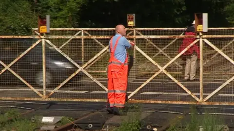 Level crossing at Marchwood