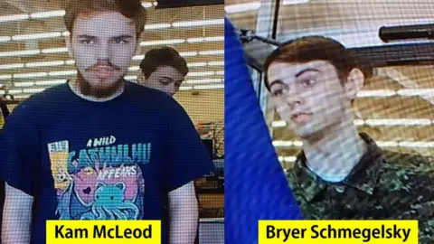 RCMP handout Police released CCTV images of the two suspects