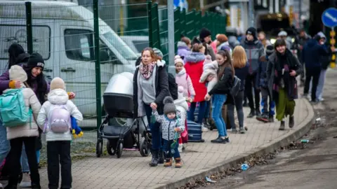 Getty Images Refugees in Slovakia
