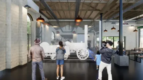 Darlington Council Artist's impression of proposed Rail Heritage Quarter attraction