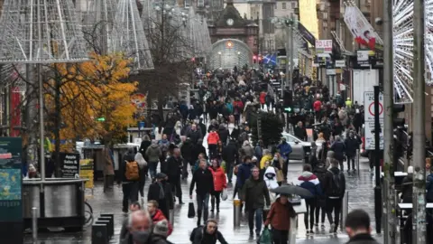 Getty Images A shopping street