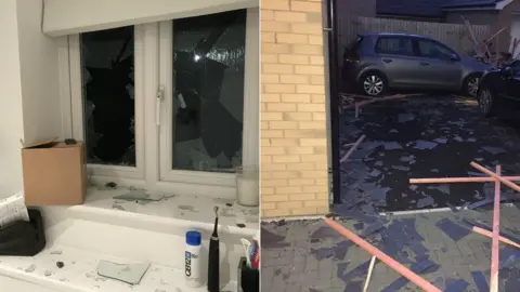 UGC Damage caused by Storm Eleanor in Patchway, near Bristol