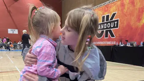 Family photo Lilia Valutye and younger sister