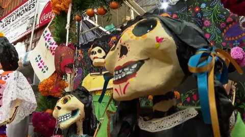 Day of the Dead decorations in Mexico