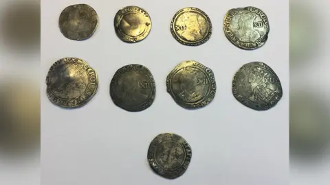 National Museum Wales A group of post-Medieval silver coins found in Trefnant, Flintshire