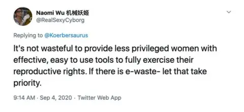 Twitter Tweet from Naomi Wu