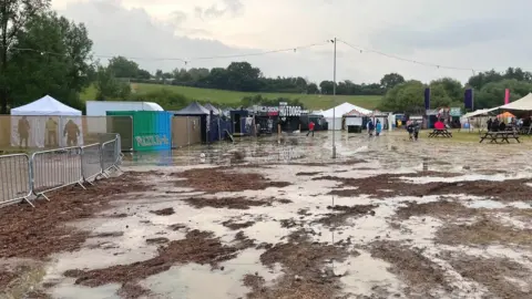 Rain at Standon Calling