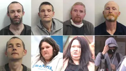 Spindrift/Police Scotland Top row, left to right: Paul Brannan, John Clark, Scott Forbes, Barry Watson. Bottom row, from left: Iain Owens, Lesley Williams, Elaine Lannery, Marianne Gallagher