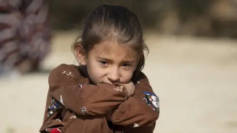 A child is seen in an orphanage in Takar Province, Afghanistan on January 03, 2023.