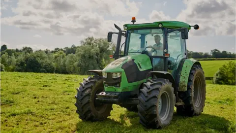 PeopleImages A tractor