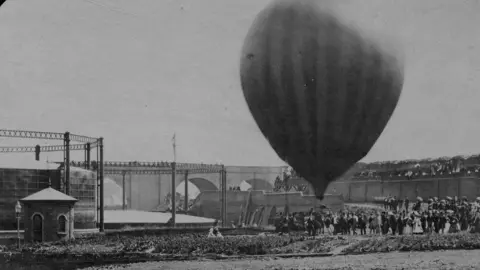 Wolverhampton City Archives The balloon launch