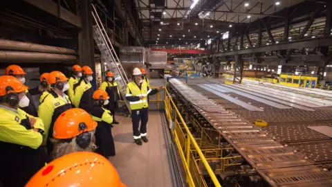 SSAB SSAB showed off the world's first fossil-free steel plate in August