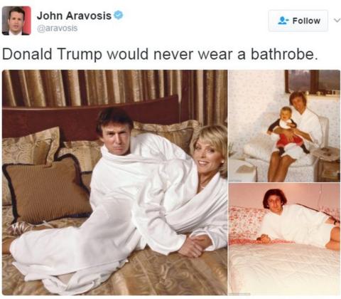 The president and the bathrobe - BBC News