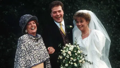 Alex and Sue Tatham on their wedding day