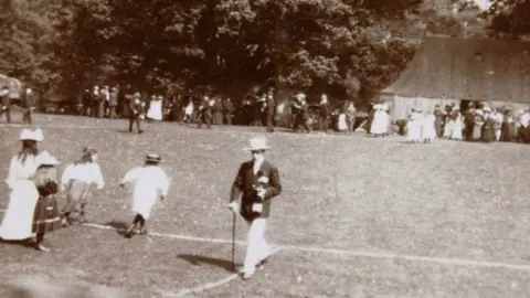 National Trust 5th Marquess of Anglesey enjoying sports day in the grounds