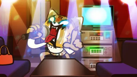 Netflix Retsuko sings thrash metal karaoke after work to release her frustrations