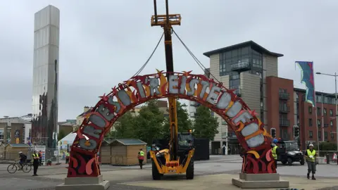 Last minute preparations to welcome National Eisteddfod-goers