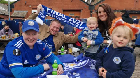 The Lester family and friend