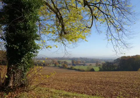 Geoff Stephens A view over Wheatley towards the Chilterns.