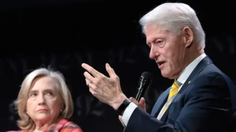 Bill and Hillary Clinton in New York on 4 May 2023 