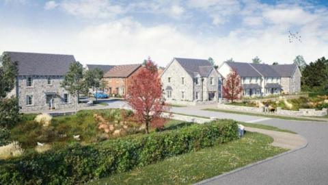 Artist's impression of new homes
