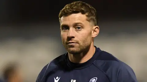 Leigh Halfpenny watches on as Cardiff prepare
