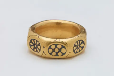 The hoard included a 9th century gold ring 